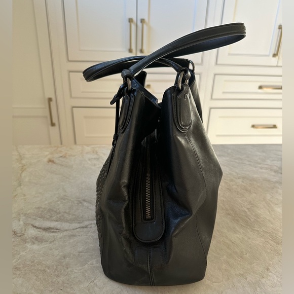 Coach Edie Studded Leather Shoulder Bag - Picture 6 of 12